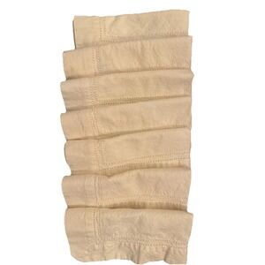 Vintage MHC Metro Hotel Collection Table Napkins Embroidered  17x16.5" Set Of 7